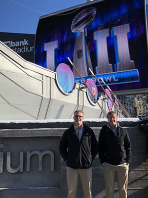 Josh Hornstra and Conner Ubben at US Bank Stadium