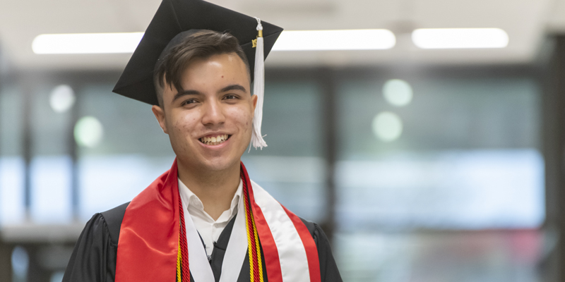 Ali Almail at graduation