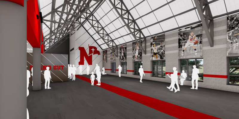 Bultman Center lobby renovation rendering