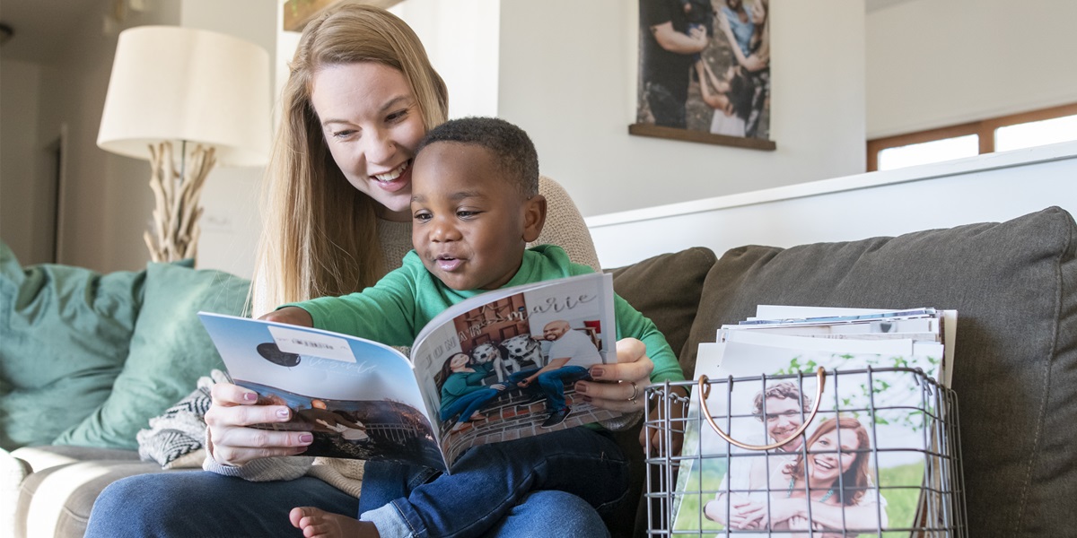 A mother of three adopted children, Lindsey Kuipers creates custom family profile books to connect women with prospective adoptive families.