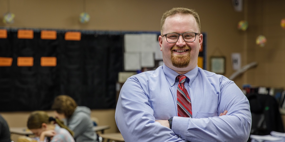 Levi Letsche, M.Ed. Educational Administration Northwestern College, Teacher of the Year Finalist