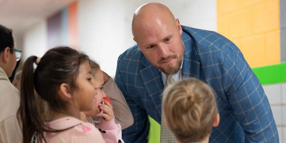 Jason Groendyke, the 2024 Iowa Elementary Principal of the Year, was also recently named among 37 National Distinguished Principals by the National Association of Elementary School Principals.